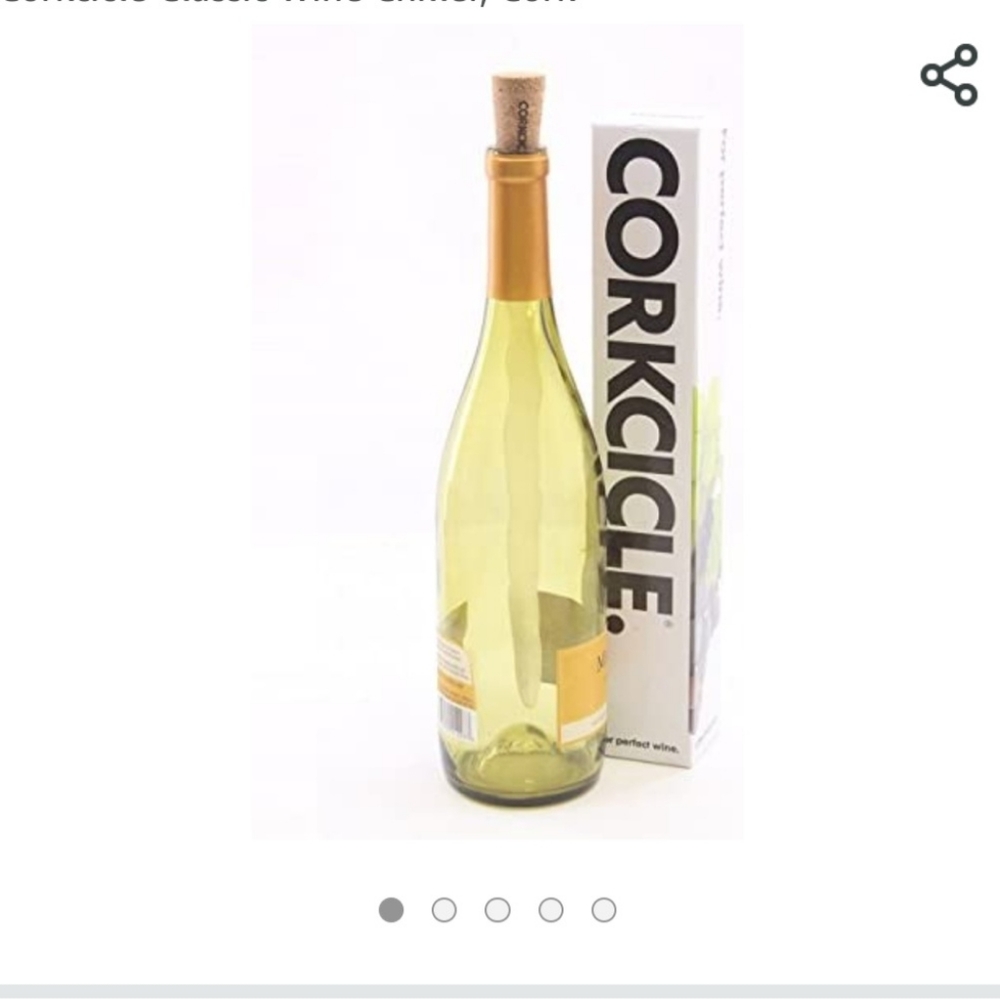 Corkcicle White Wine Chiller - Gold/Green